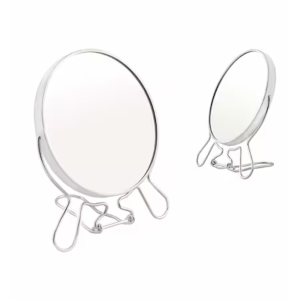 Összecsukható dupla kozmetikai tükör nagyítóval, 7" - Image 4