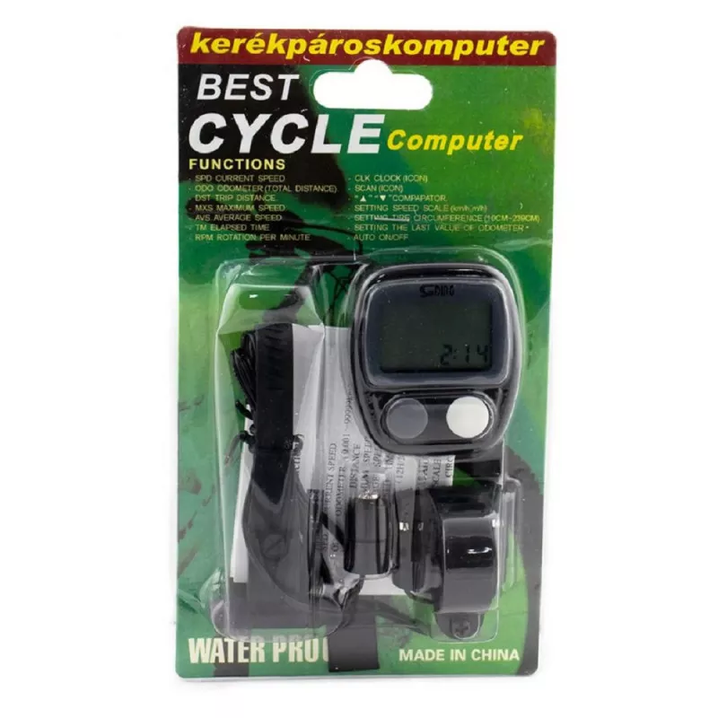 LCD kijelzős kerékpár sebességmérő és kilométer óra 14 funkcióval - Image 4