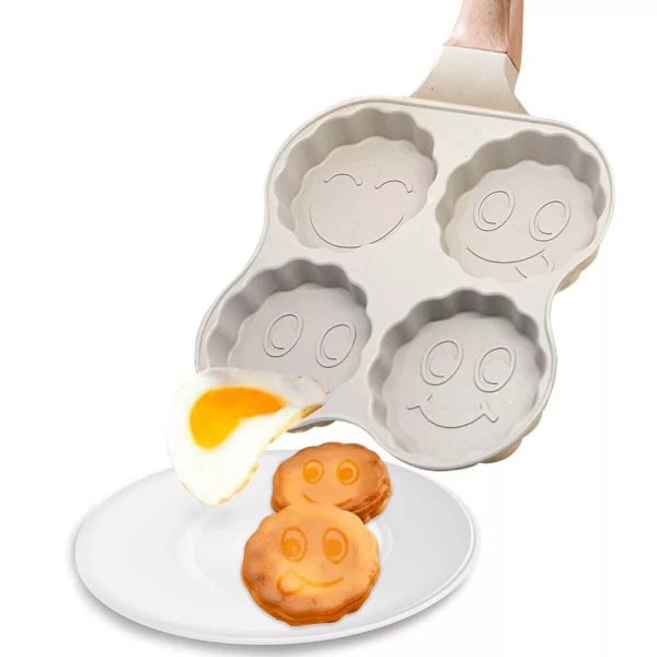 Mosolygó arcok ,tapadásmentes serpenyő ,4 részes,  19 cm - Image 4