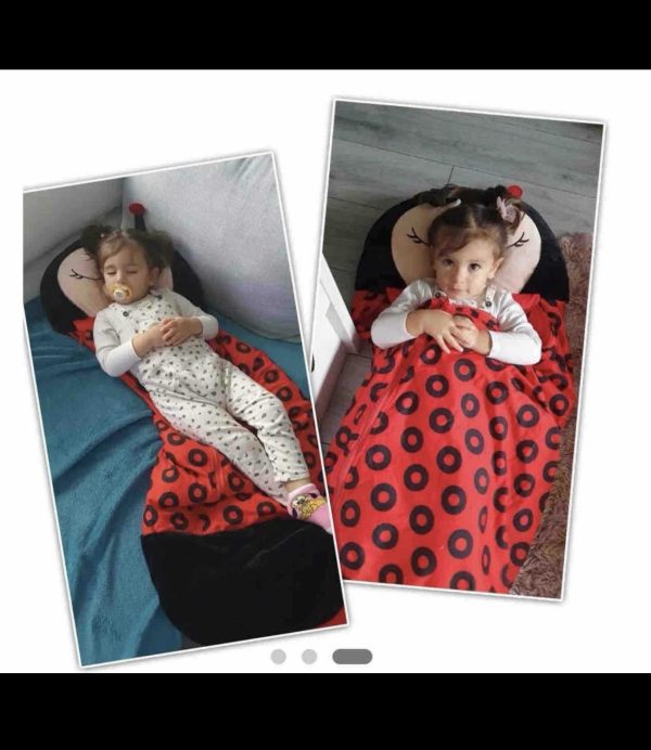 2 az 1 ben hálózsák és párna plüss állat 130 cm  Kutya,Cica,Cápa,Unikornis,Katica - Image 3