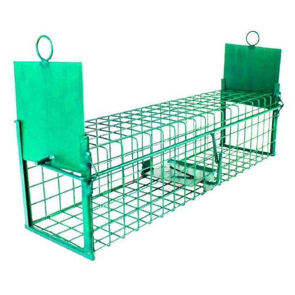 Élvefogó Patkánycsapda, Kétajtós, Zöld, 50 cm – Humánus Rágcsálómentesítés - Image 4