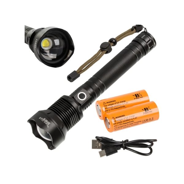 X-Balog X92-P90 Taktikai zseblámpa zoomolható IPX5