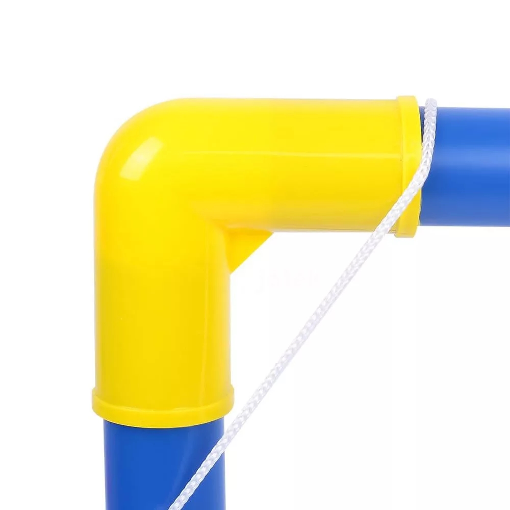 Floorball játék gyetekeknek focikapuval , 2 db ütővel , mini focilabdával és 2 db koronggal plussz pumpa - Image 3