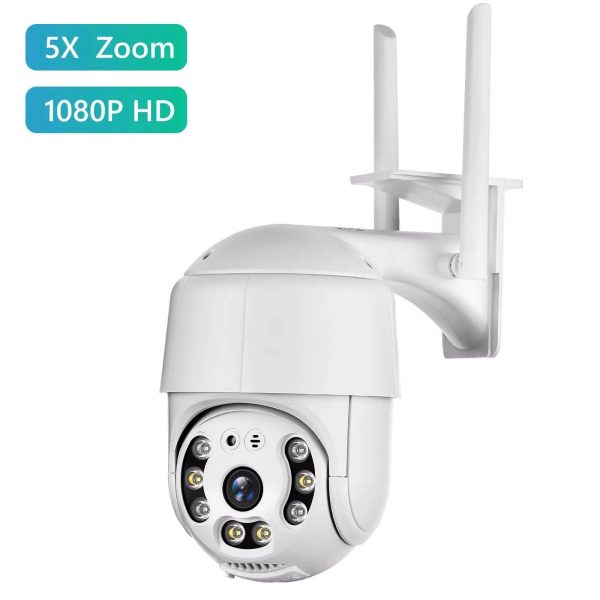 JNICE PTZ 1080P Wifis Kültéri biztonsági megfigyelő kamera IP66 HD 2 irányú kommunikáció - Image 4