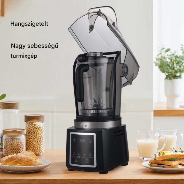 WINNING STAR ST-5905 Csendes, Nagy Sebességű Turmixgép – 4.5L, 800W, Fekete - Image 4