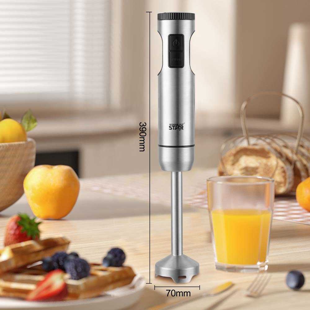 WINNING STAR ST-6550 Prémium Botmixer – 1000W, Rozsdamentes Acél, Turbó Funkció - Image 4