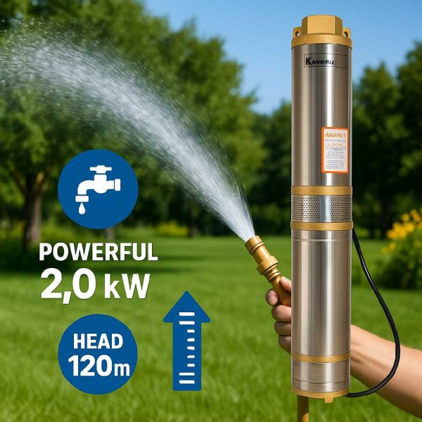 Kanghui HM6412 Mélykúti Csőszivattyú – 2.2 kW, 8 m³/óra, 220V, Professzionális Vízemeléshez - Image 4