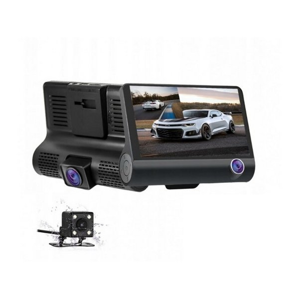 3 Kamerás menetrögzítő(Első, hátsó és belső) 4 colos Full HD monitorral - Image 4