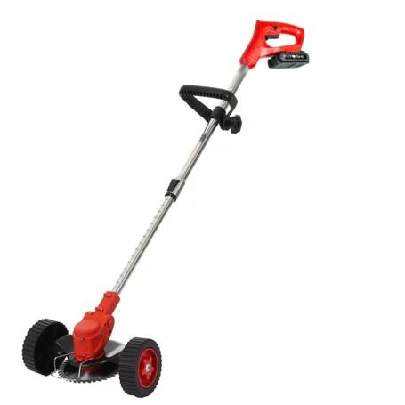 Kiyoshi 24V akkus extra könnyű segédkerekes szegélynyíró, fűkasza teleszkópos nyéllel, 2 db akksival - Image 5