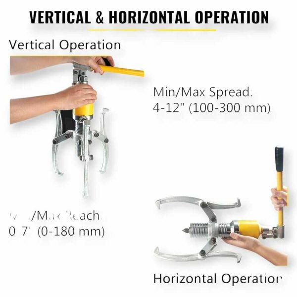 Haina HB-6906 Hidraulikus Öntöttvas csapágylehúzó pumpával 20 tonna - Image 4