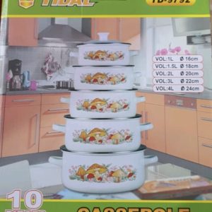 Tidál Lábaskészlet fedővel TD-9792 10DB-os