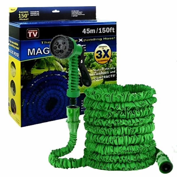 Magic Hose Flexibilis Locsolótömlő, csavarodásmentes, kihúzhatró 7 funkciós locsolófejjel - Image 10