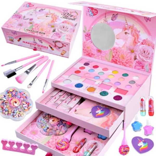 Makeup Box kislányoknak rengeteg sminkkel és gyöngyökkel - Image 4