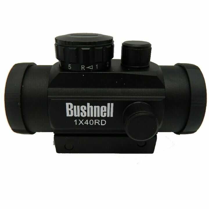 Bushnell 1x40 távcső, gyorstávcső, Piros vagy zöld pont célzó, 20mm-es és 11mm-es szerelékre - Image 4