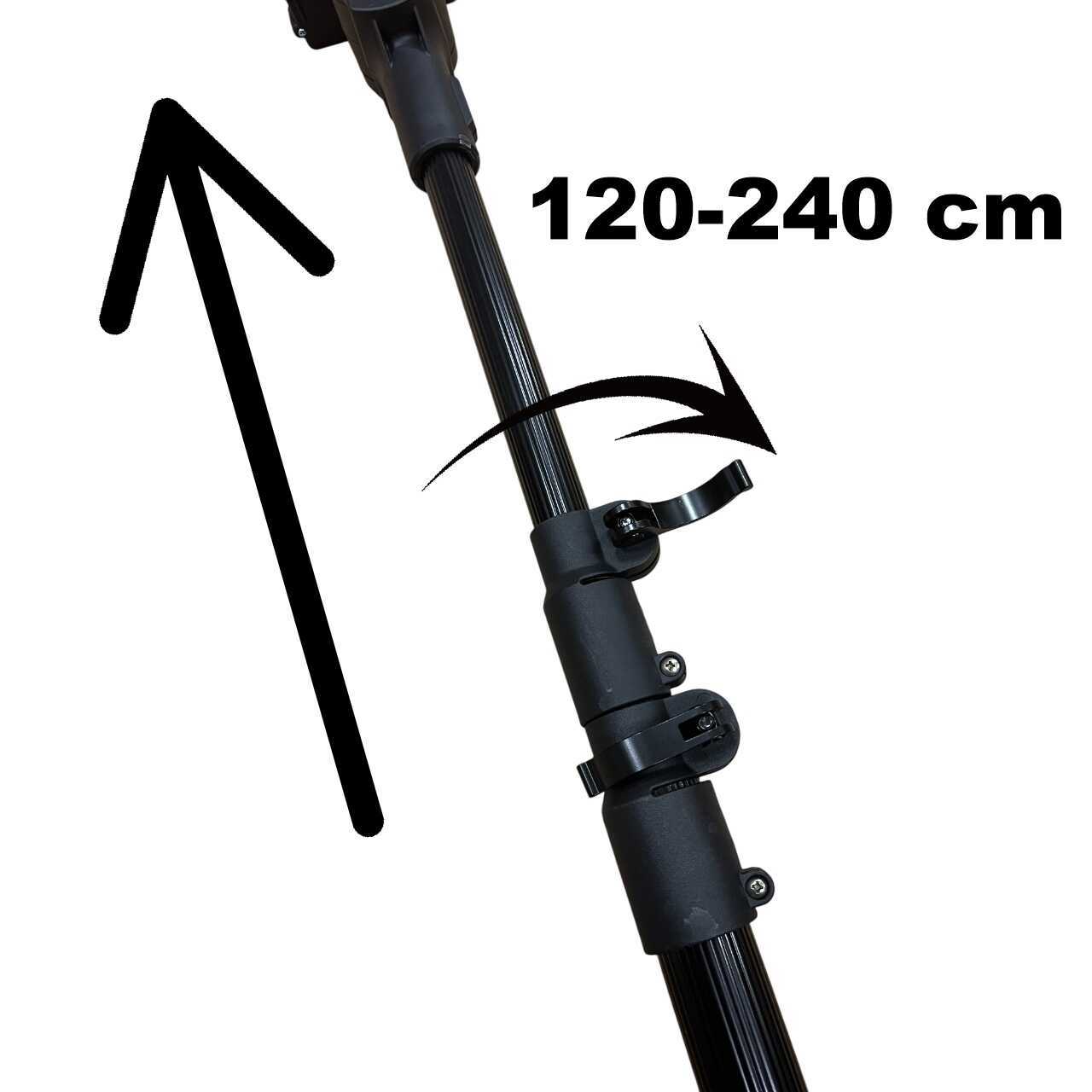 Hayami 1004-CC Magassági Ágvágó Szett, Láncfűrész és Metszőolló Teleszkópos hosszabító karral, 2db 48V akku - Image 5