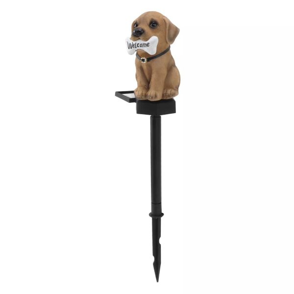 Napelemes világító kutya leszúrható kerti fény, 41 cm - Image 4