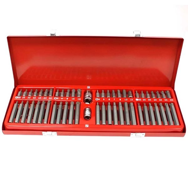 Haina HA-1394 54 részes Torx és Imbusz Kulcs Készlet, CR-V Acél, Praktikus Tárolással - Image 3