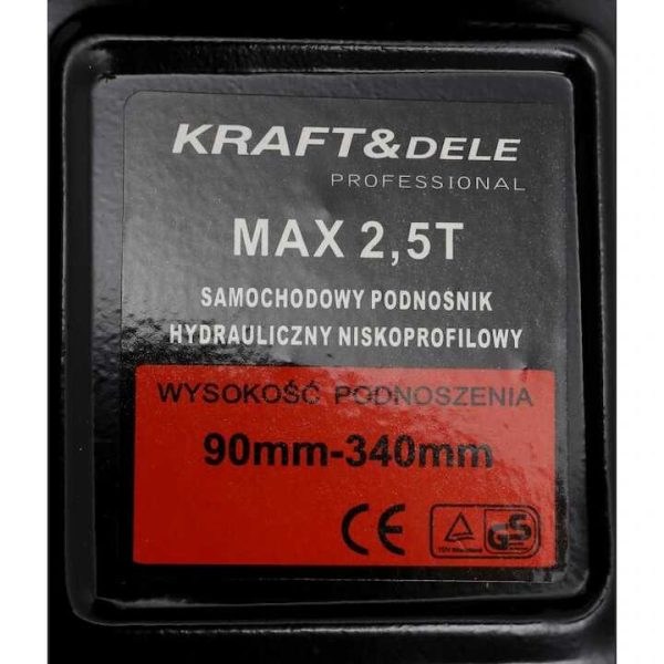 Kraftech HA-2266 Krokodil alacsony profilú emelő, 2,5 Tonna, 90-340mm - Image 8