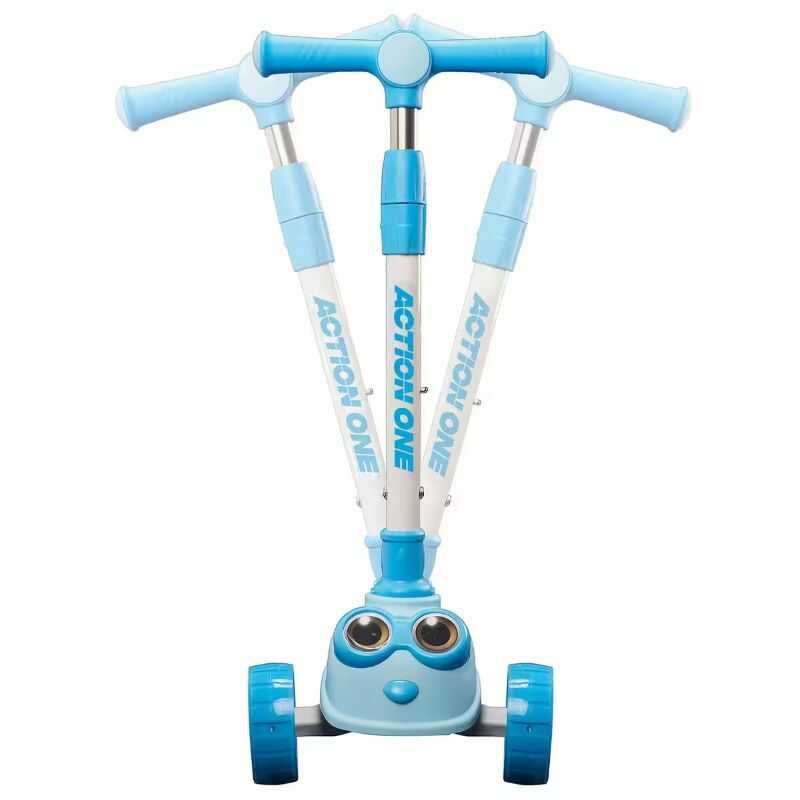 Három kerekű roller ,világító kerekekkel gyerekeknek , kék színben - Image 5