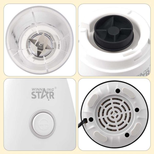 WINNING STAR ST-5321 Kompakt Elektromos Turmixgép, 600 ml, 250W, Egygombos Vezérléssel - Image 4