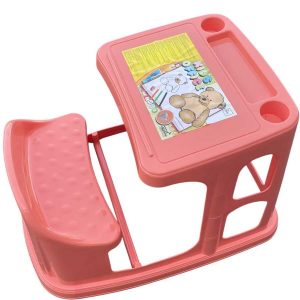 Rajzasztal gyerekeknek paddal és eszköztartóval ,sárga és barack színben