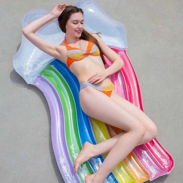 Felfújható szivárvány felhő matrac , 180 cm × 105 cm - Image 4
