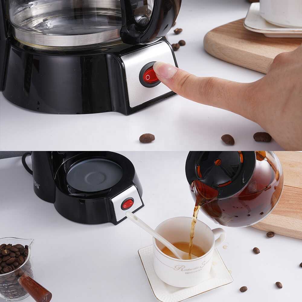 WINNING STAR ST-9711 Csepegtetős Kávé- és Teafőző, 600ml, Fekete - Image 4