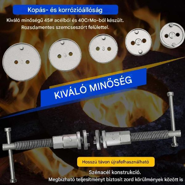 Haina HA-2008 Fékmunkahenger Állító Készlet, 35 részes, Univerzális, Edzett Acél - Image 4