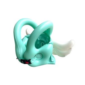 Zöld felfújható mentőmellény szárnyakkal , M-es méret ( 3- 6korig )