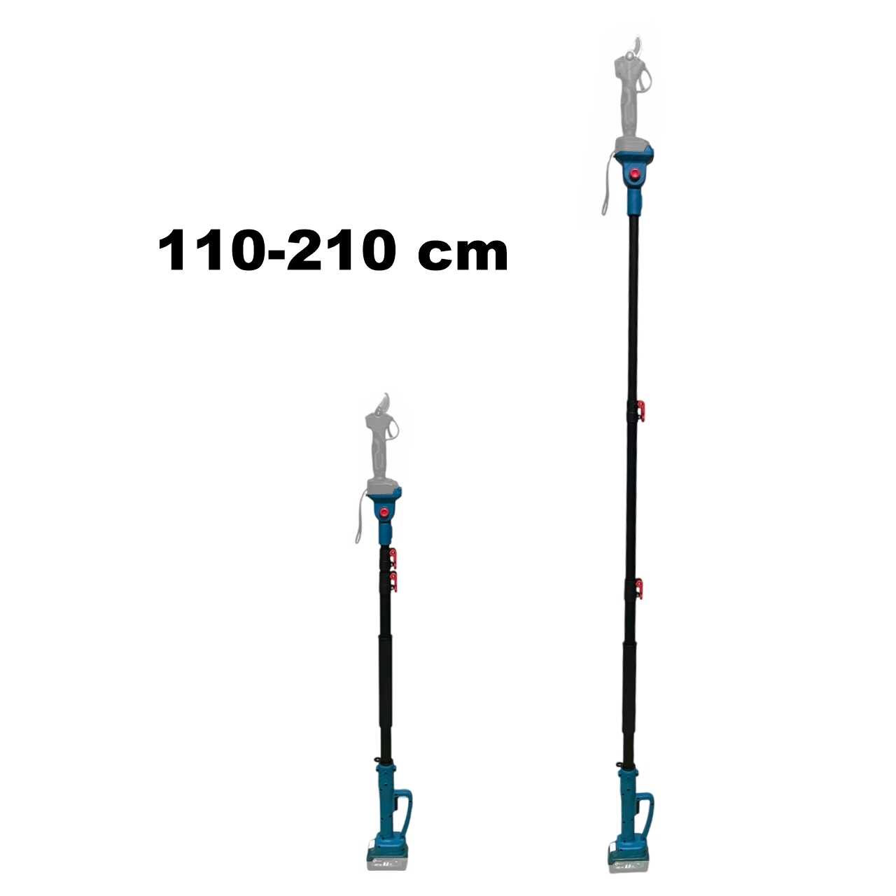 Mat-rixx Metszőolló Teleszkópos hosszabítóval 2db 62V akkuval, magassági ágvágó - Image 5