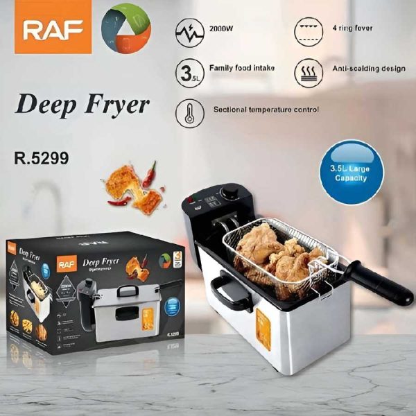 RAF R-5299 Fritőz 2000W, 3L, Rozsdamentes Acél - Image 5