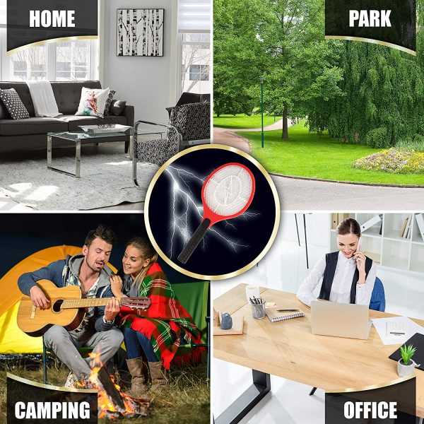 Újratölthető Elektromos Légycsapó, szúnyogírtó ütő, Beépített Akkumulátorral és LED Fénnyel - Image 5