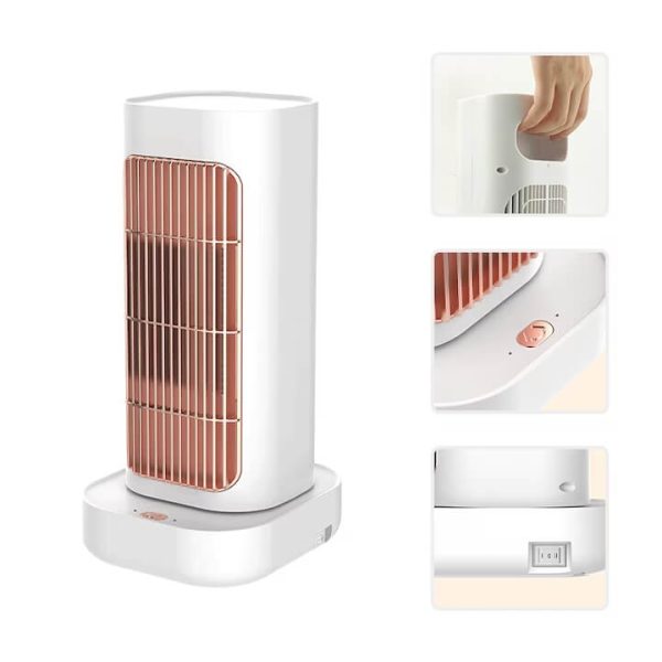Yuuan, 1300 W, Hősugárzó, Hőlégfúvó 2 mód, gyorsfűtés, , 45 fokos forgás - Image 5