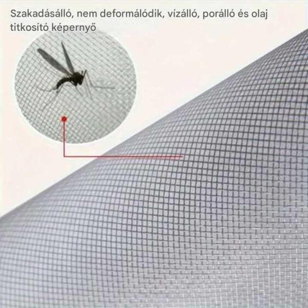 Tépőzáras Szúnyogháló Ablakra, 150x180cm, Fehér – DIY Rovarvédelem, Vágható - Image 5