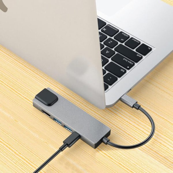 5 az 1-ben USB-C Hub HDMI-vel, Ethernettel és USB Portokkal - Image 3