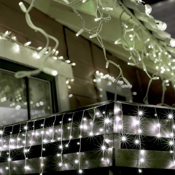 500 LED-es, 25 méteres, jégcsap fényfüzér, karácsonyi jégcsap izzósor IP44 - Image 10
