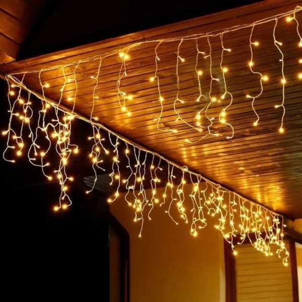 500 LED-es, 25 méteres, jégcsap fényfüzér, karácsonyi jégcsap izzósor IP44 - Image 7
