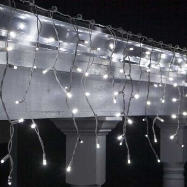 500 LED-es, 25 méteres, jégcsap fényfüzér, karácsonyi jégcsap izzósor IP44 - Image 2