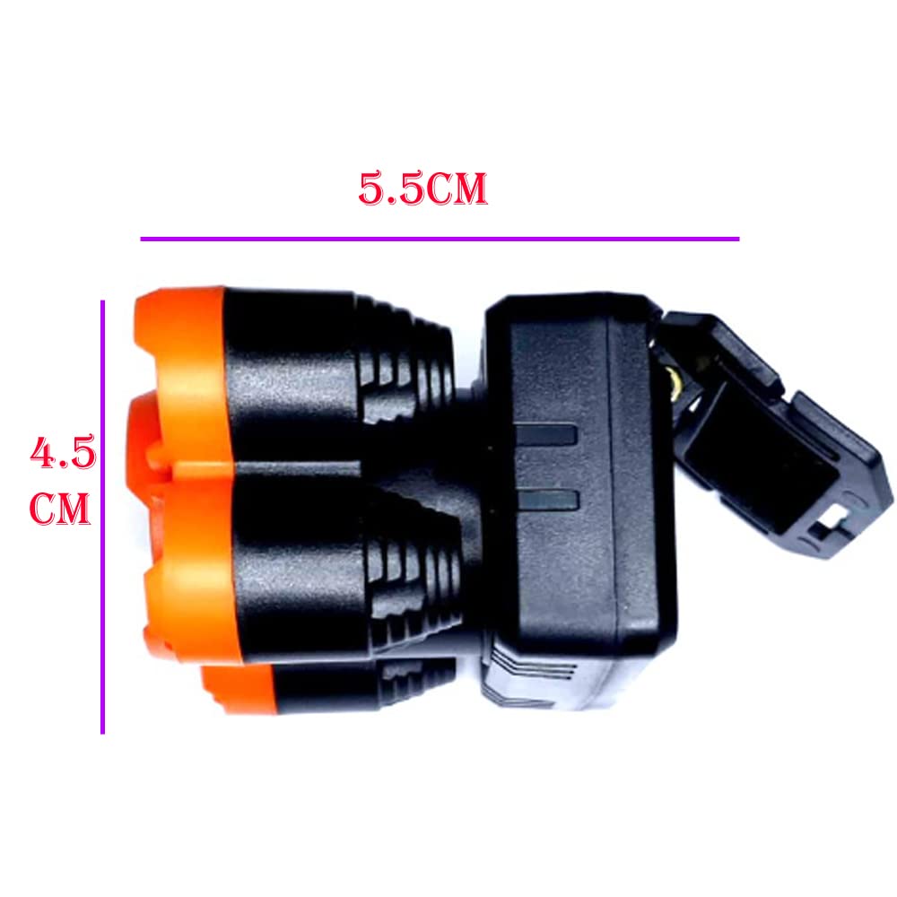 Szuperfényes fejlámpa, 3 x Cree XPE LED, fejpánttal - Image 2