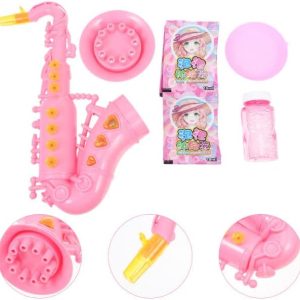 Buborékfújó szaxofon hang effektussal