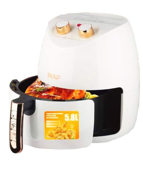 Raf R.5232W Forró levegős sütő/Air frayer ,5.8 L űrtartalom ,fehér