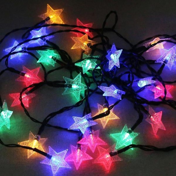 Karácsonyi Napelemes csillag fényfüzér 228 LED, 3m + 1,5m - Image 4