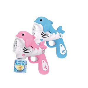 Delfines buborékfújó fény hatásokkal , elemmel működő , kétféle színben