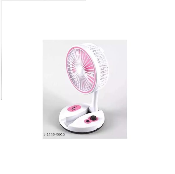 Újratölthető, összecsukható Ventilátor LED lámpával KC-5811 - Image 3
