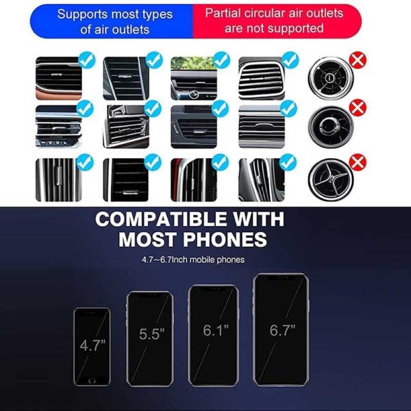 Q3 Szenzoros autós telefontartó vezeték nélküli töltéssel 15W, ezüst színben - Image 6