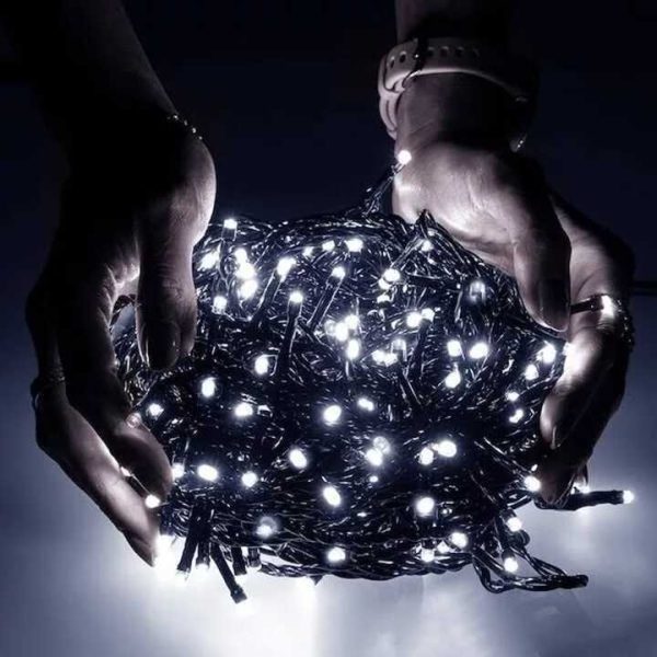 200 LED-es 15m Karácsonyfa izzósor, fényfüzér, 8 programmal IP44 - Image 13