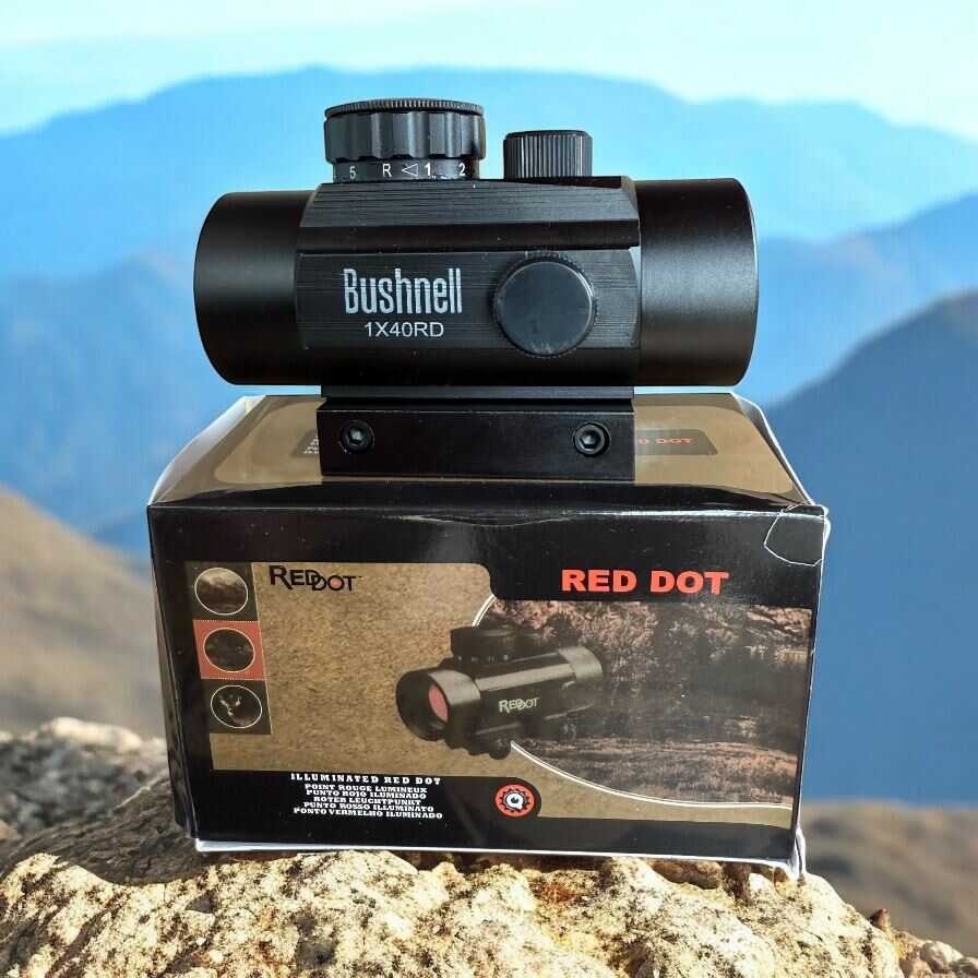 Bushnell 1x40 távcső, gyorstávcső, Piros vagy zöld pont célzó, 20mm-es és 11mm-es szerelékre - Image 5