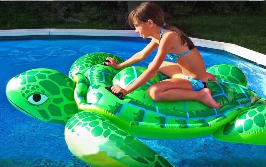 Óriás Teknős Strand sziget Strand matrac kapaszkodóval 175x175 cm - Image 6