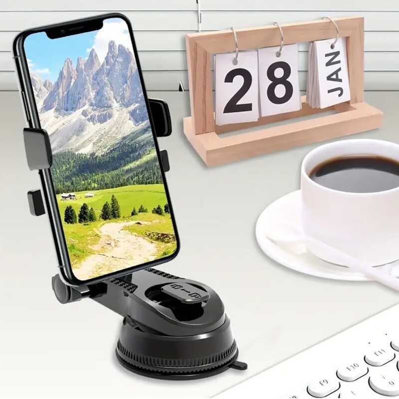 RT-664 Autós telefontartó tapadókoronggal, 360°-ban forgatható - Image 6