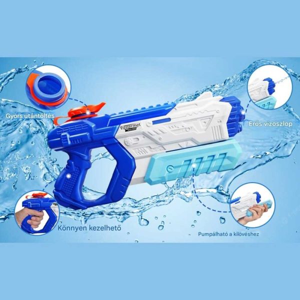 Esoaker Pumpás Vízipisztoly – 800ml tartály, akár 60 lövés, 9 méteres hatótáv - Image 5